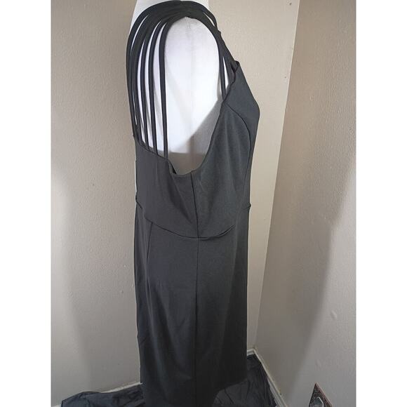 Grace Karen Cocktail Dress Black Strappy Knee Length Prom Formal Sz XL - Picture 4 of 13